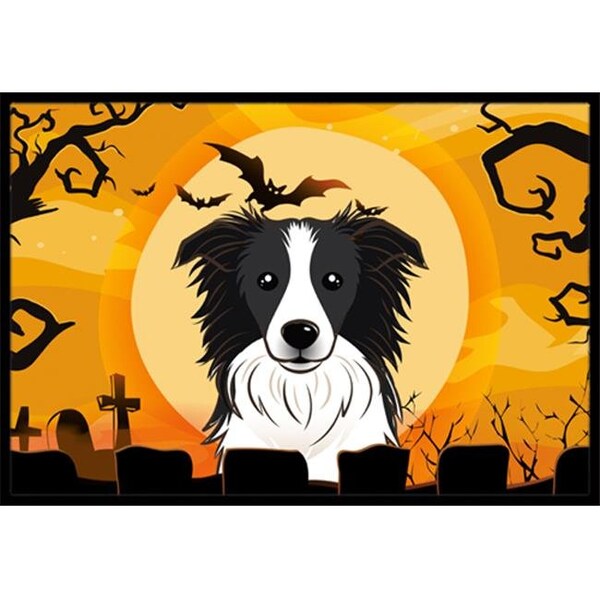 Carolines Treasures BB1799JMAT Halloween Border Collie Indoor & Outdoor Mat; 24 x 36 in. BB1799JMAT - main